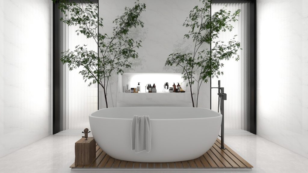salle de bain, décoration à distance, architecte d'intérieur