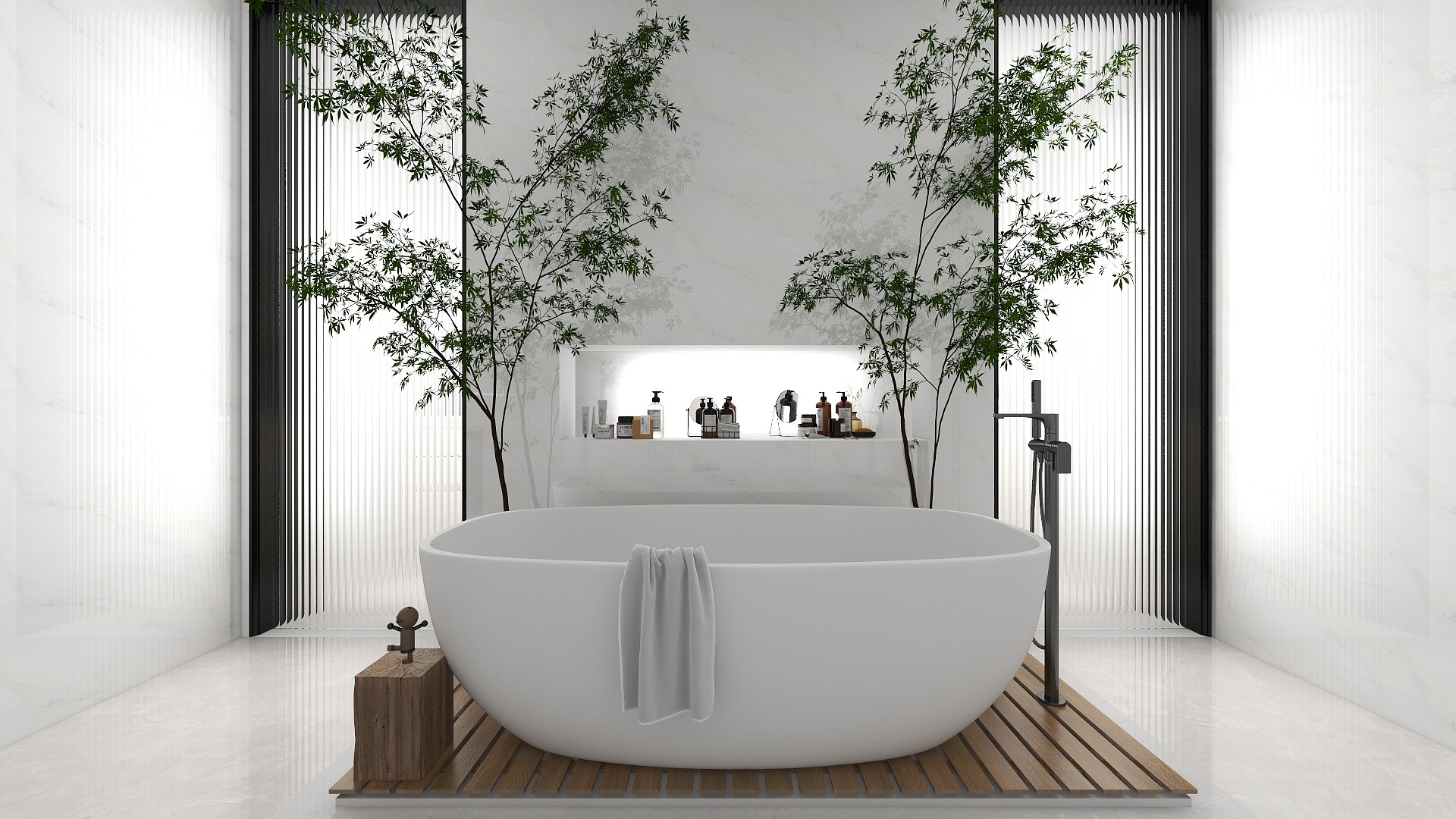 salle de bain, décoration à distance, architecte d'intérieur